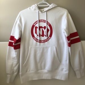 Garage: Red & White Hoodie